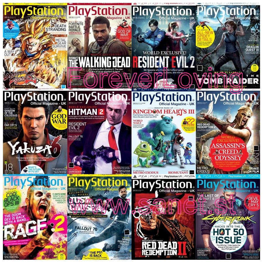 PlayStation Official Magazine UK - 2018 Full Year Issues Collection