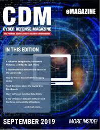 Cyber Defense Magazine - September 2019