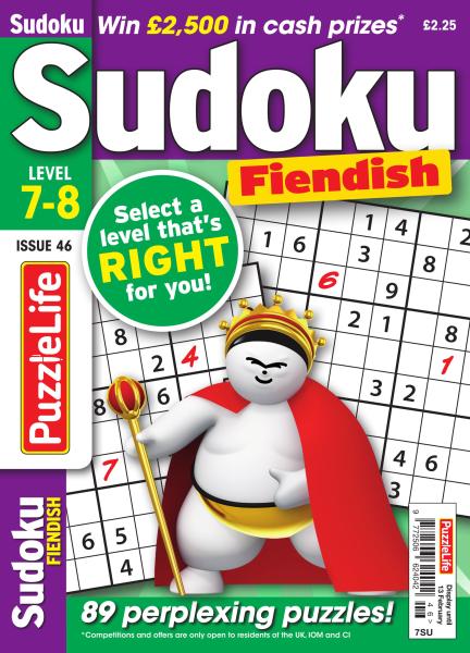 PuzzleLife Sudoku Fiendish - Issue 46 - January 2020