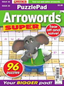 PuzzleLife PuzzlePad Arrowords Super - Issue 22 - January 2020