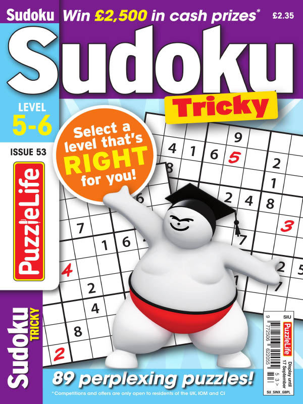 PuzzleLife Sudoku Tricky - Issue 53 - August 2020
