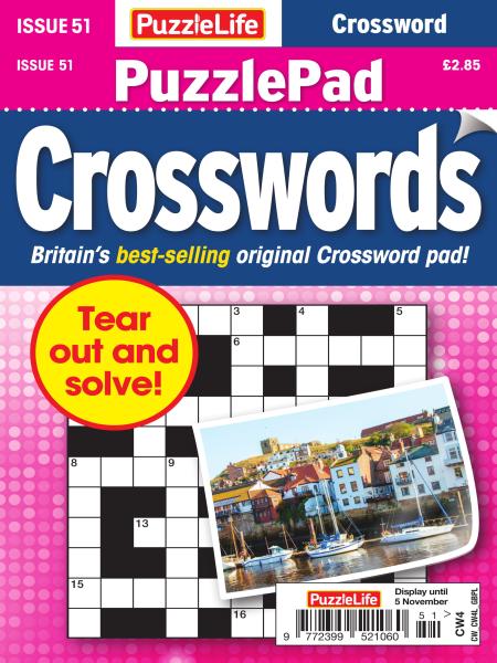 PuzzleLife PuzzlePad Crosswords - Issue 51 - October 2020