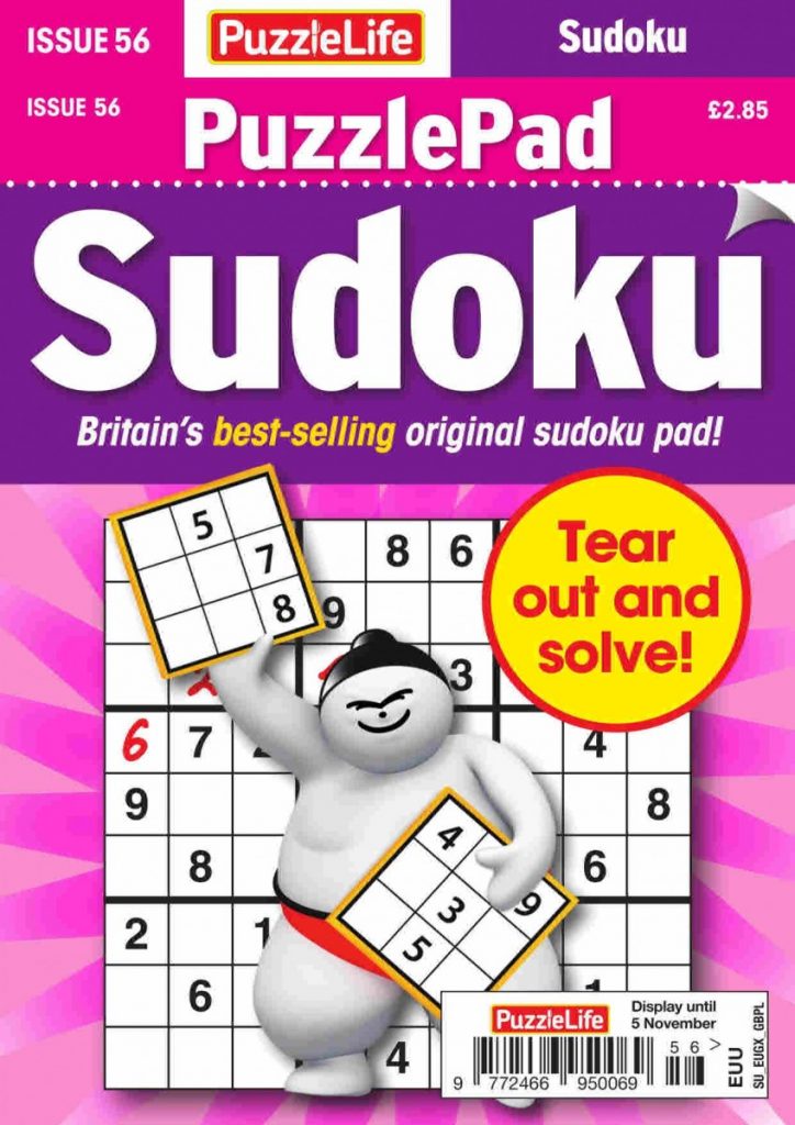 PuzzleLife PuzzlePad Sudoku - Issue 56 - October 2020