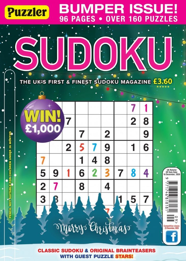 Puzzler Sudoku - November 2020