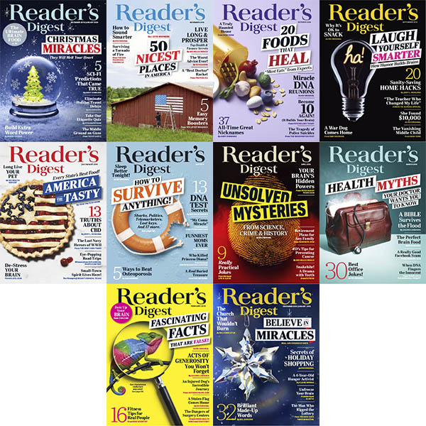 download Reader's Digest USA – Full Year 2020 Issues Collection