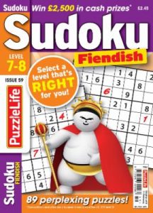 PuzzleLife Sudoku Fiendish - 01 January 2021
