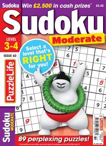 PuzzleLife Sudoku Moderate - February 2021