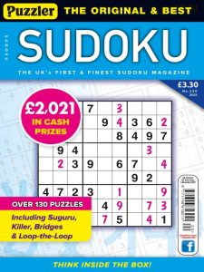 Puzzler Sudoku - October 2021